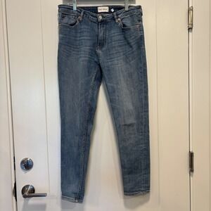 Dish Denim Womens Skinny Jeans Medium Wash Stretch Blue Denim Pants‎ Size 31x28